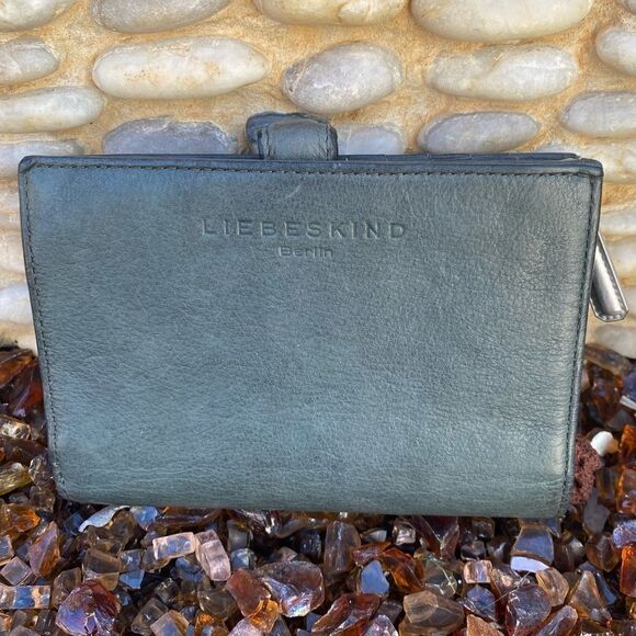 Liebeskind Berlin Forest Green Leather Wallet. - Picture 2 of 10